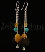 Fiji multi drop earrings