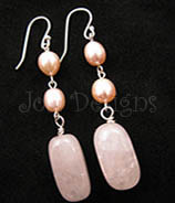 Joli Rose Quartz with Pearls