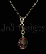 Signature Globe Necklace - Light Rose